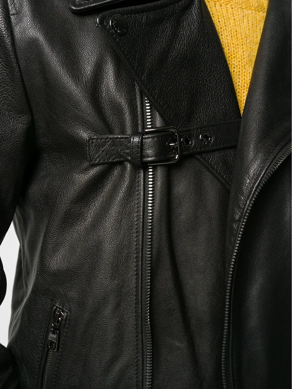 Dolce & Gabbana レザーバイカージャケット - 画像5