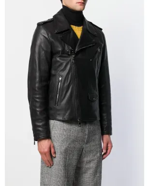 Dolce & Gabbana レザーバイカージャケット - サムネイル3