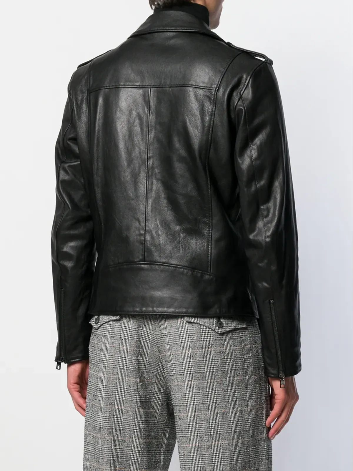 Dolce & Gabbana レザーバイカージャケット - 画像4