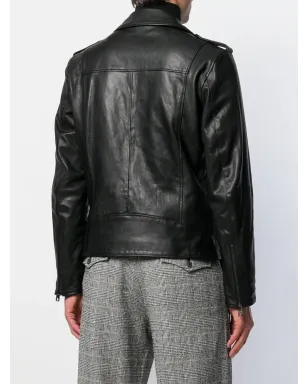 Dolce & Gabbana レザーバイカージャケット - サムネイル4
