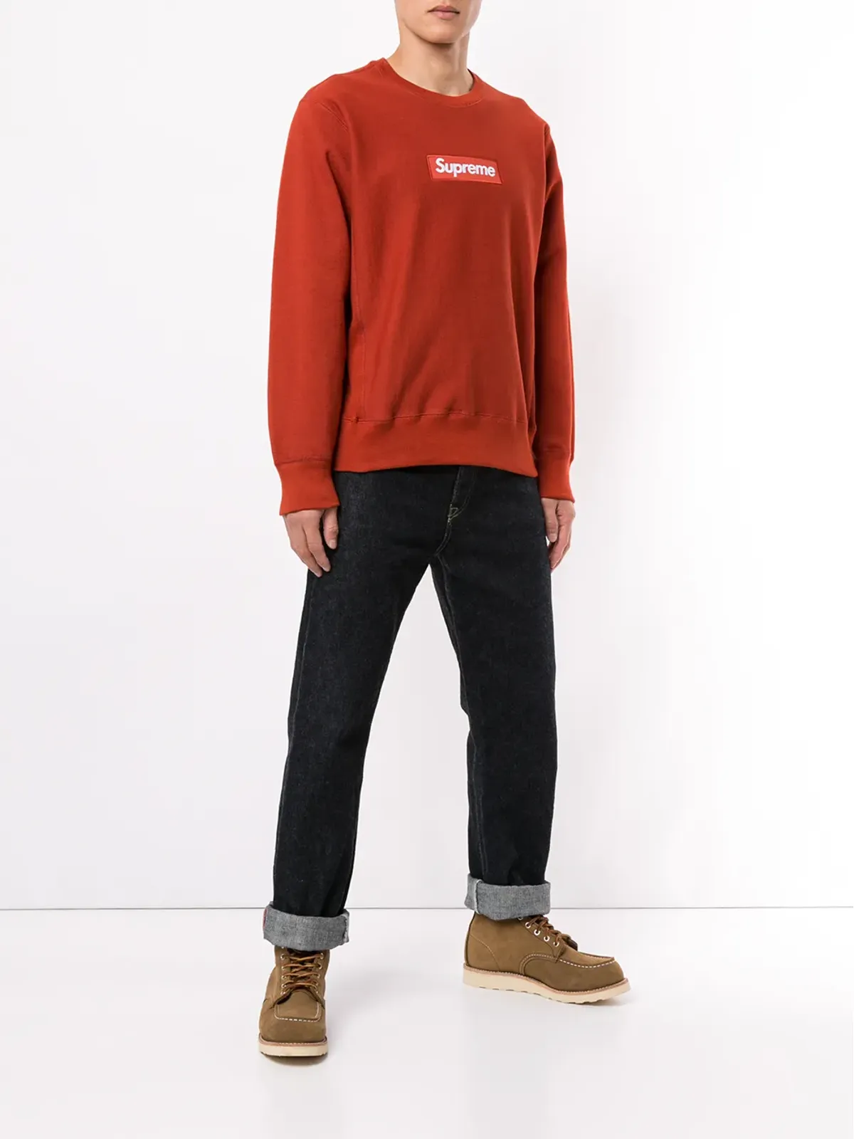 Supreme ボックスロゴ クルーネック スウェットシャツ - 画像2