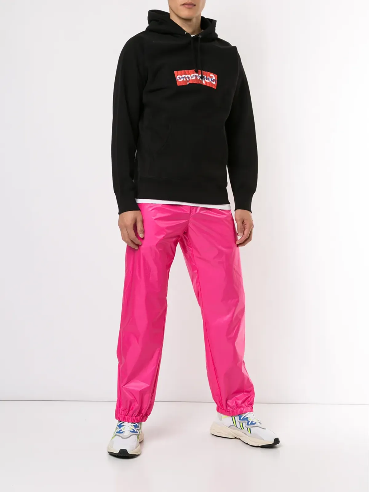 Supreme x Commes des Garçons ロゴプリント フーディ - 画像2