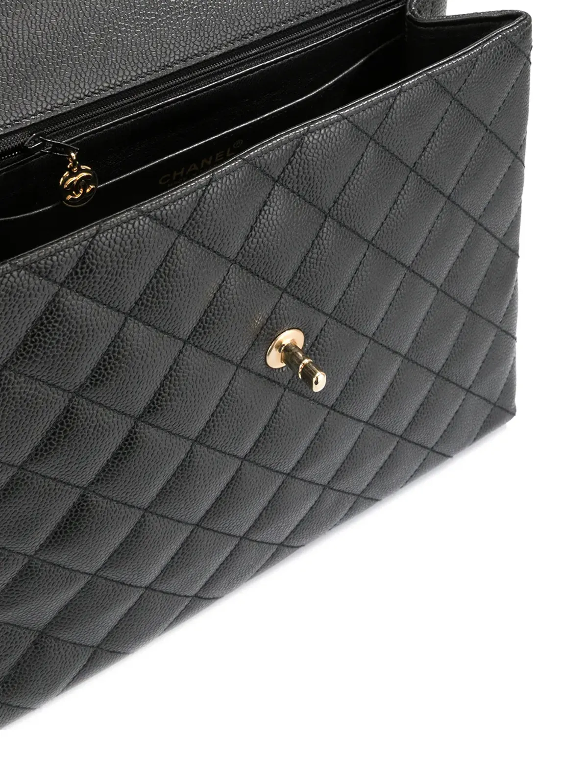 CHANEL Pre-Owned 2002 ダイヤモンドキルティング トート - 画像5