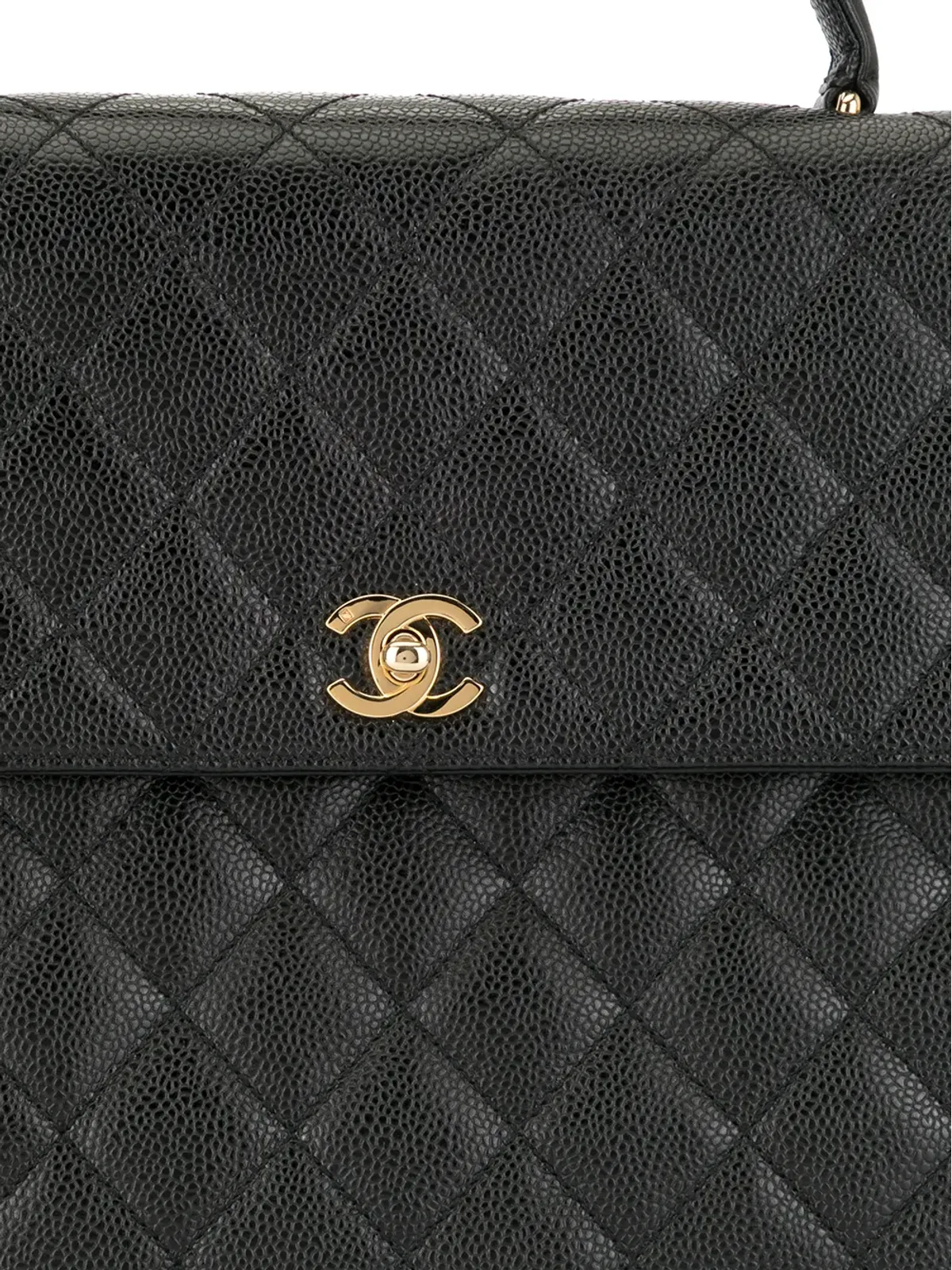 CHANEL Pre-Owned 2002 ダイヤモンドキルティング トート - 画像4