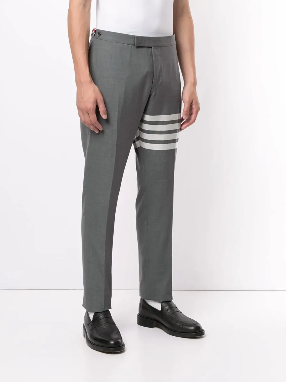 Thom Browne 4-Bar low-rise trousers - Grey - 画像3