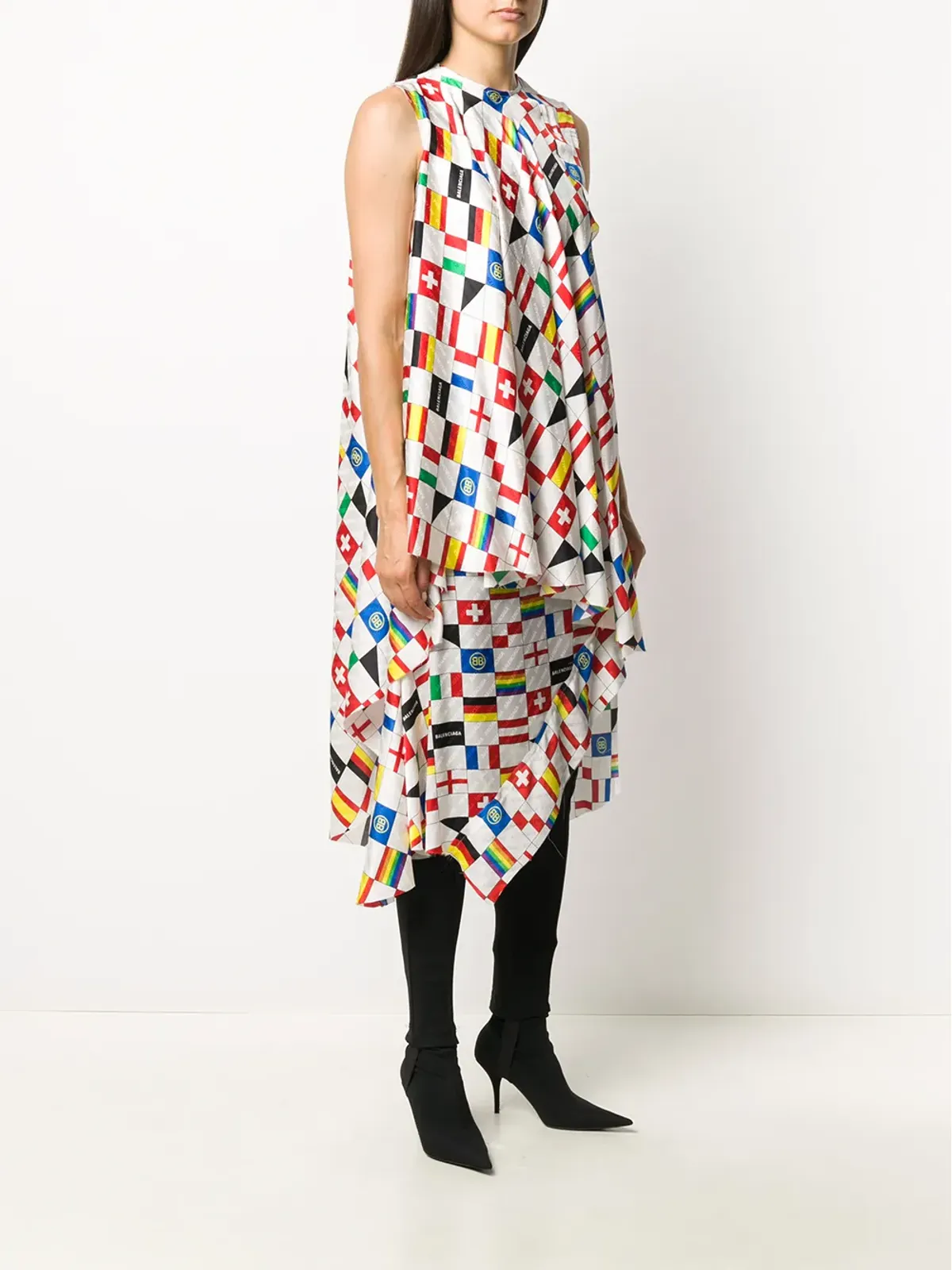Balenciaga プリントシルクドレス - 画像3