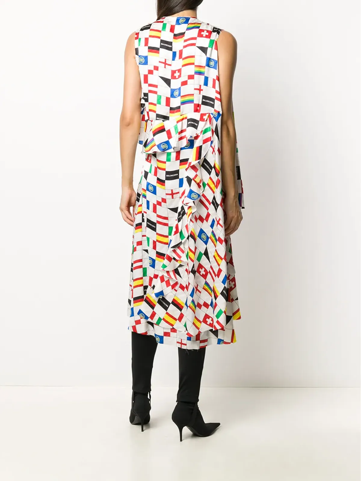Balenciaga プリントシルクドレス - 画像4