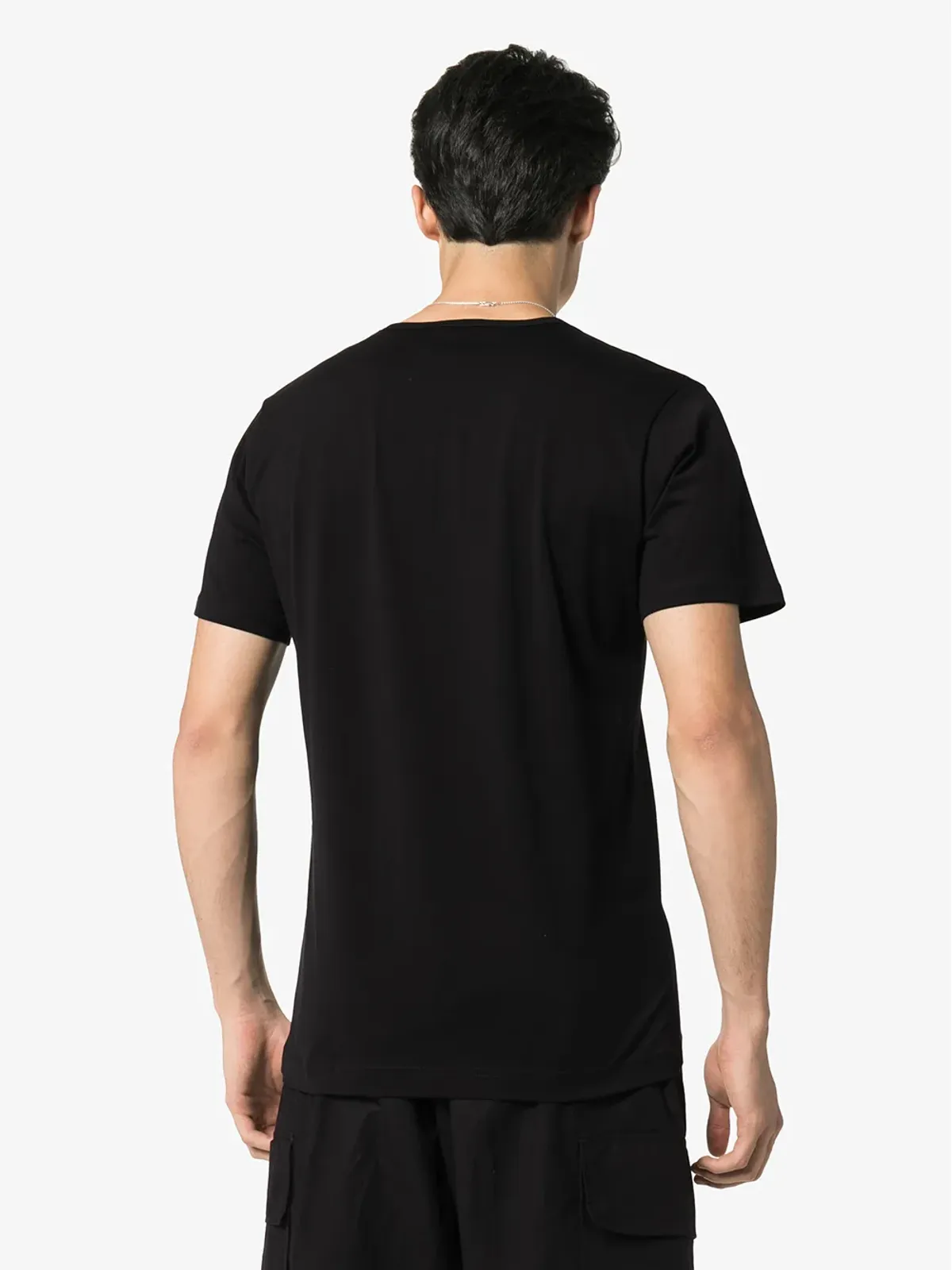 Sunspel スーパーファインコットンTシャツ ブラック - 画像4