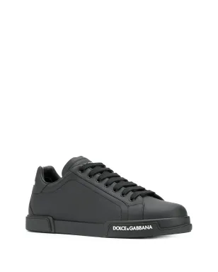 Dolce & Gabbana Portofino レザー スニーカー ブラック - サムネイル2