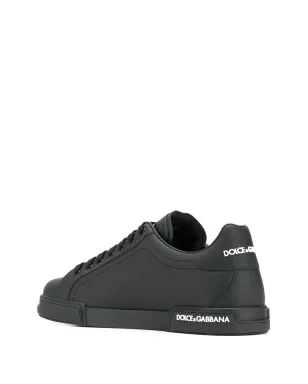 Dolce & Gabbana Portofino レザー スニーカー ブラック - サムネイル3