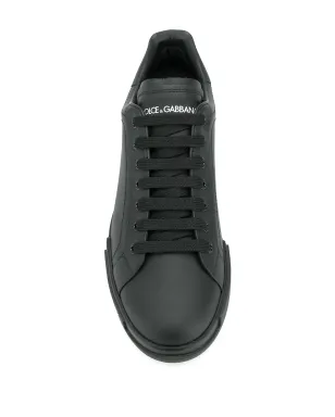 Dolce & Gabbana Portofino レザー スニーカー ブラック - サムネイル4