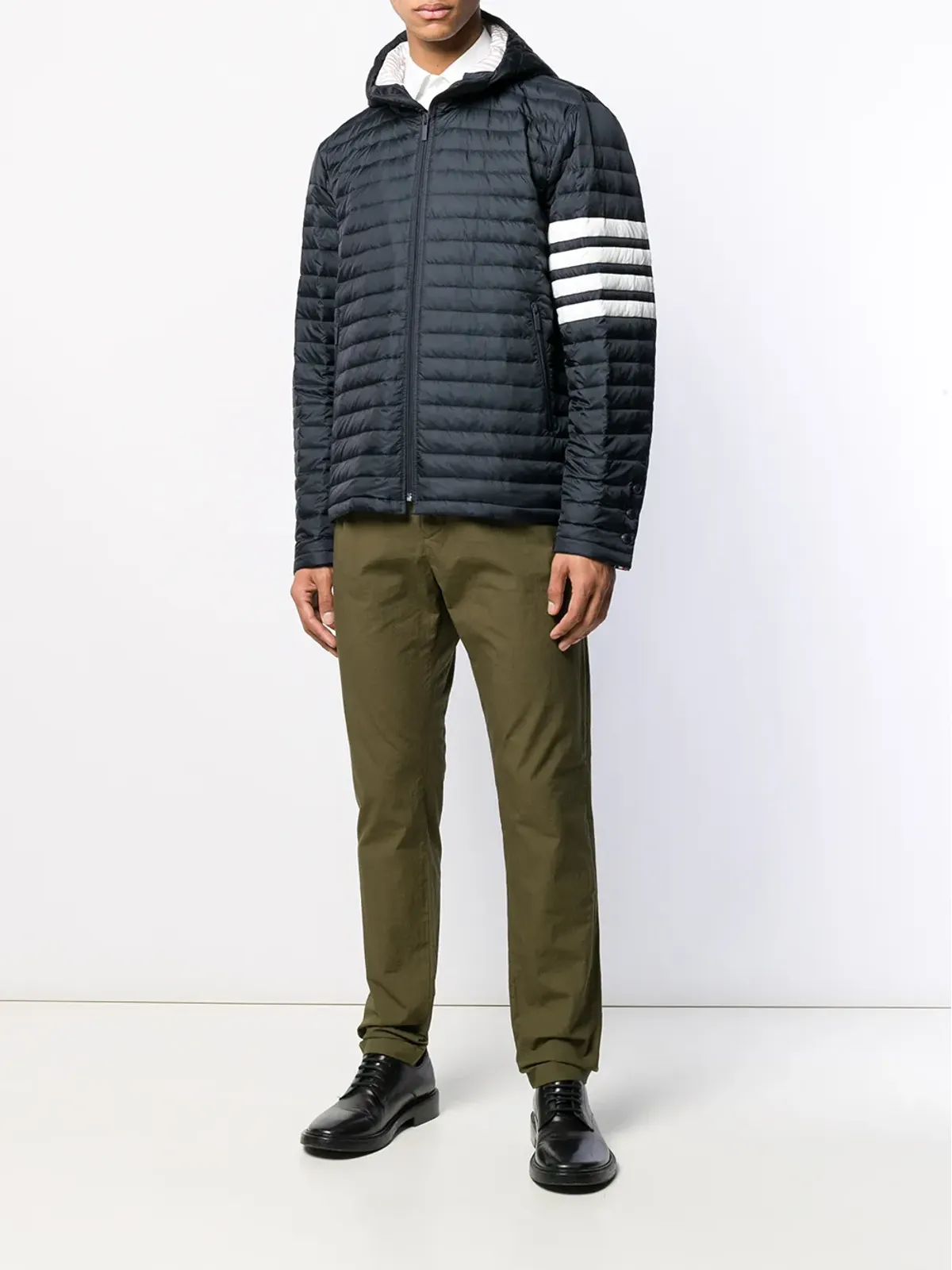 Thom Browne 4-Barストライプ パディッドジャケット - 画像2
