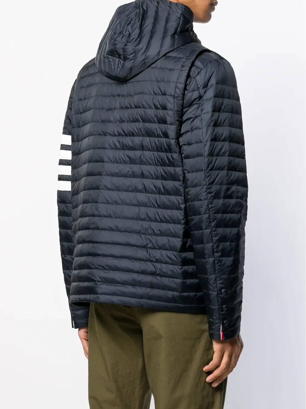 Thom Browne 4-Barストライプ パディッドジャケット - 画像4