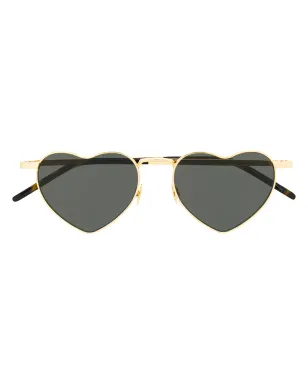 Saint Laurent Eyewear ルルー・ハート サングラス ゴールド - サムネイル1