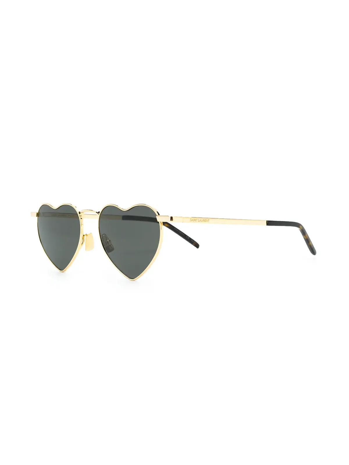 Saint Laurent Eyewear ルルー・ハート サングラス ゴールド - 画像2