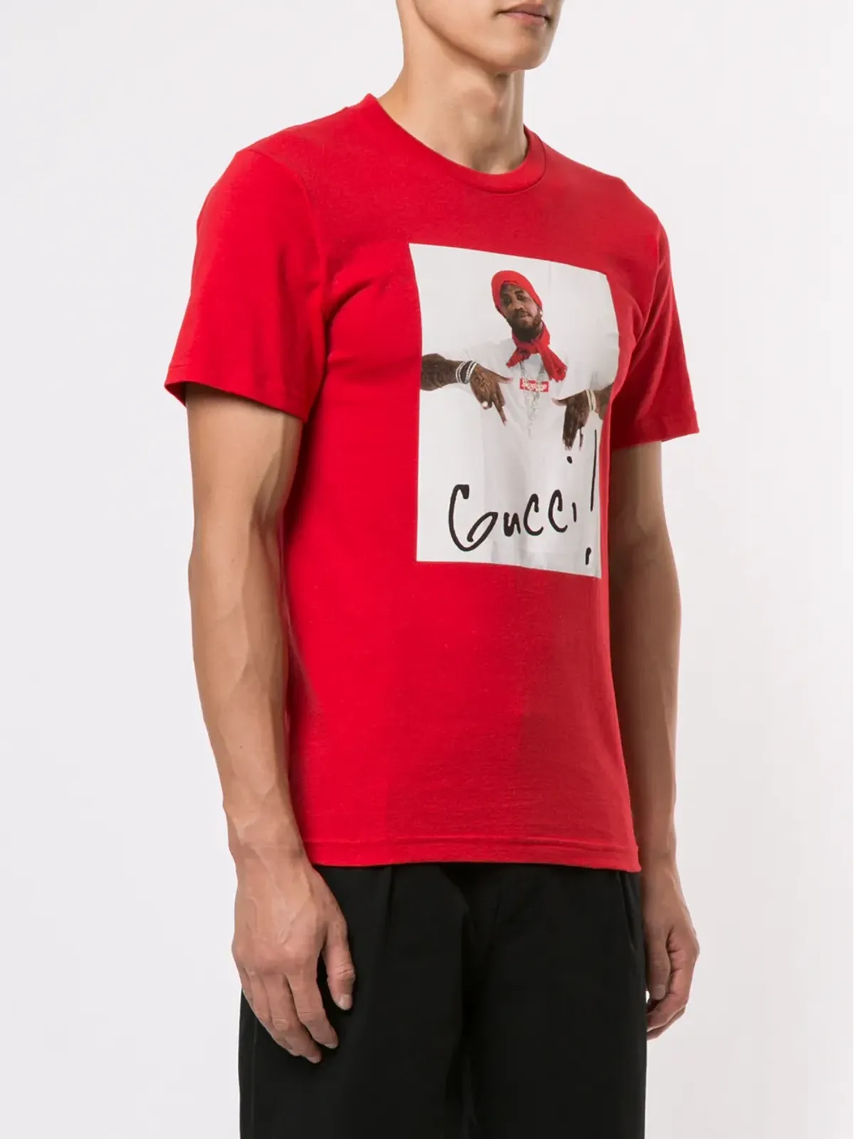 Supreme Gucci Mane フォトプリントTシャツ - レッド - 画像3