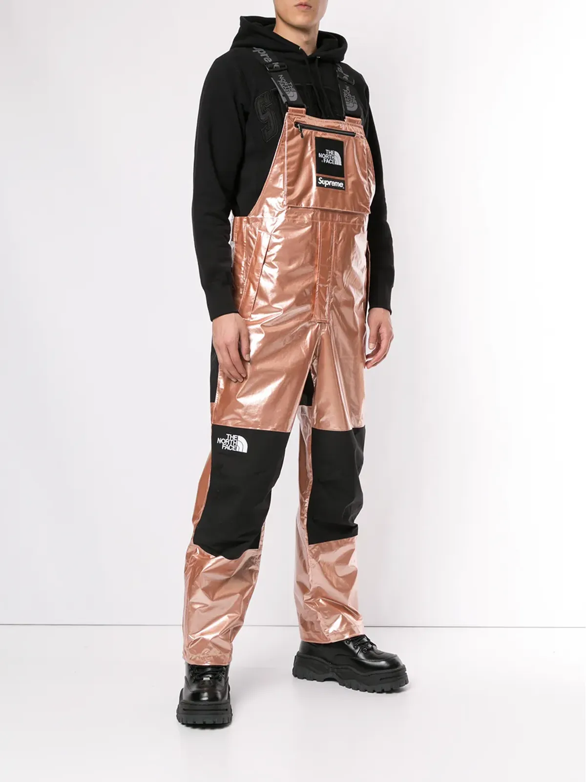 Supreme TNF メタリックビブパンツ - ゴールド - 画像2