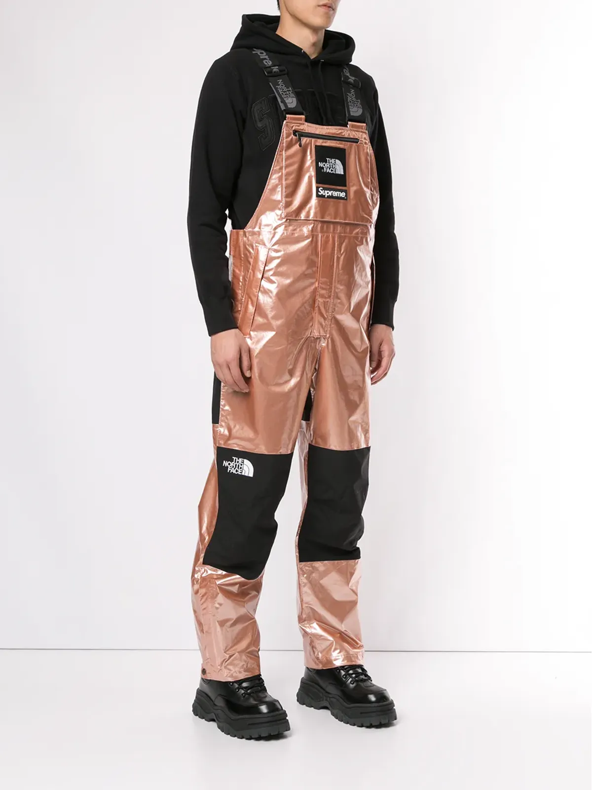 Supreme TNF メタリックビブパンツ - ゴールド - 画像3