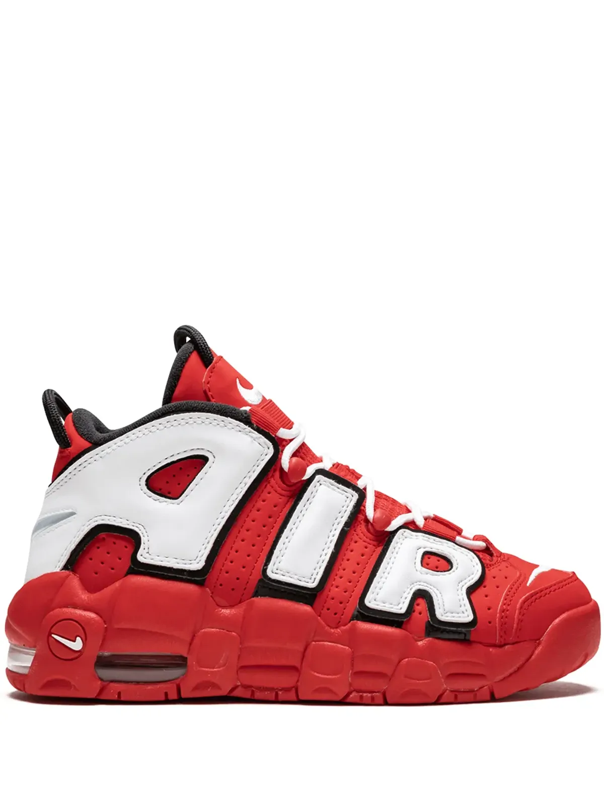 Nike Kids エア・モア・アップテンポ QS スニーカー レッド - 画像1