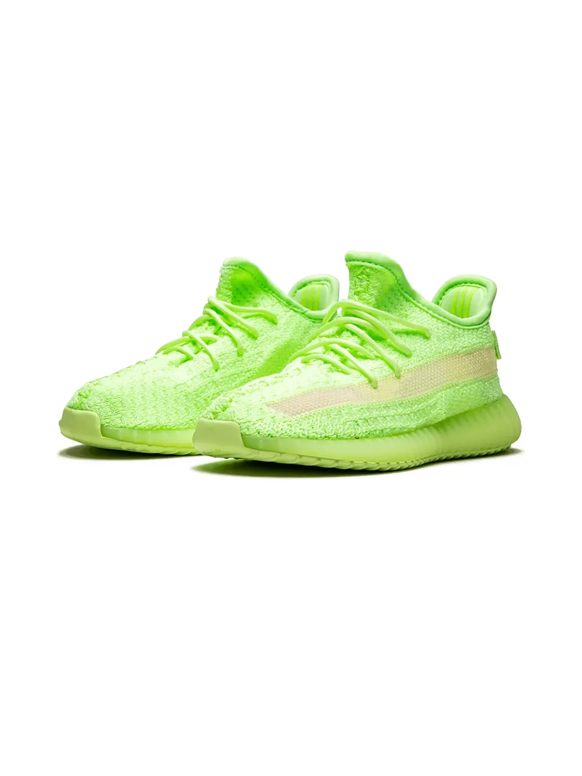Adidas Yeezy Kids Yeezy Boost 350 V2 GID Infant グローインザダーク スニーカー グリーン - 画像2