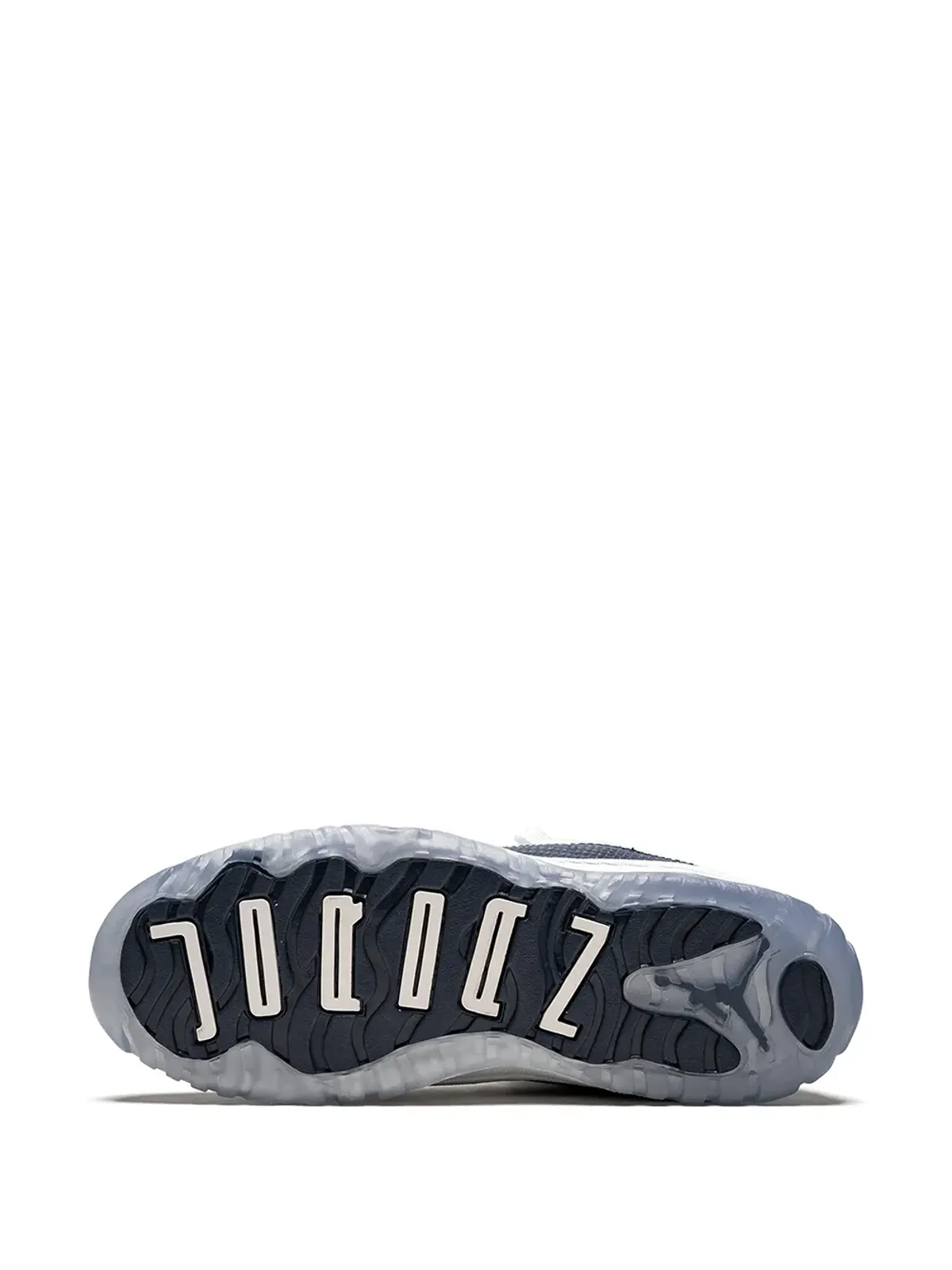 Jordan Kids 11 Retro Low LE ネイビー・スネークスキン柄スニーカー - 画像4