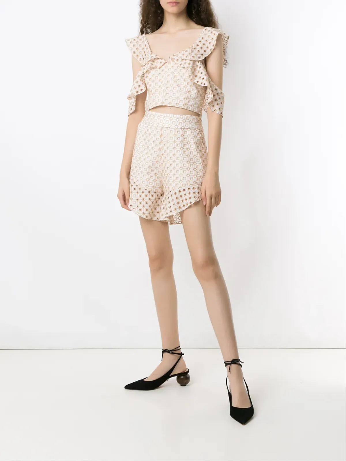 Olympiah Orchid patterned shorts - Neutrals - 画像2