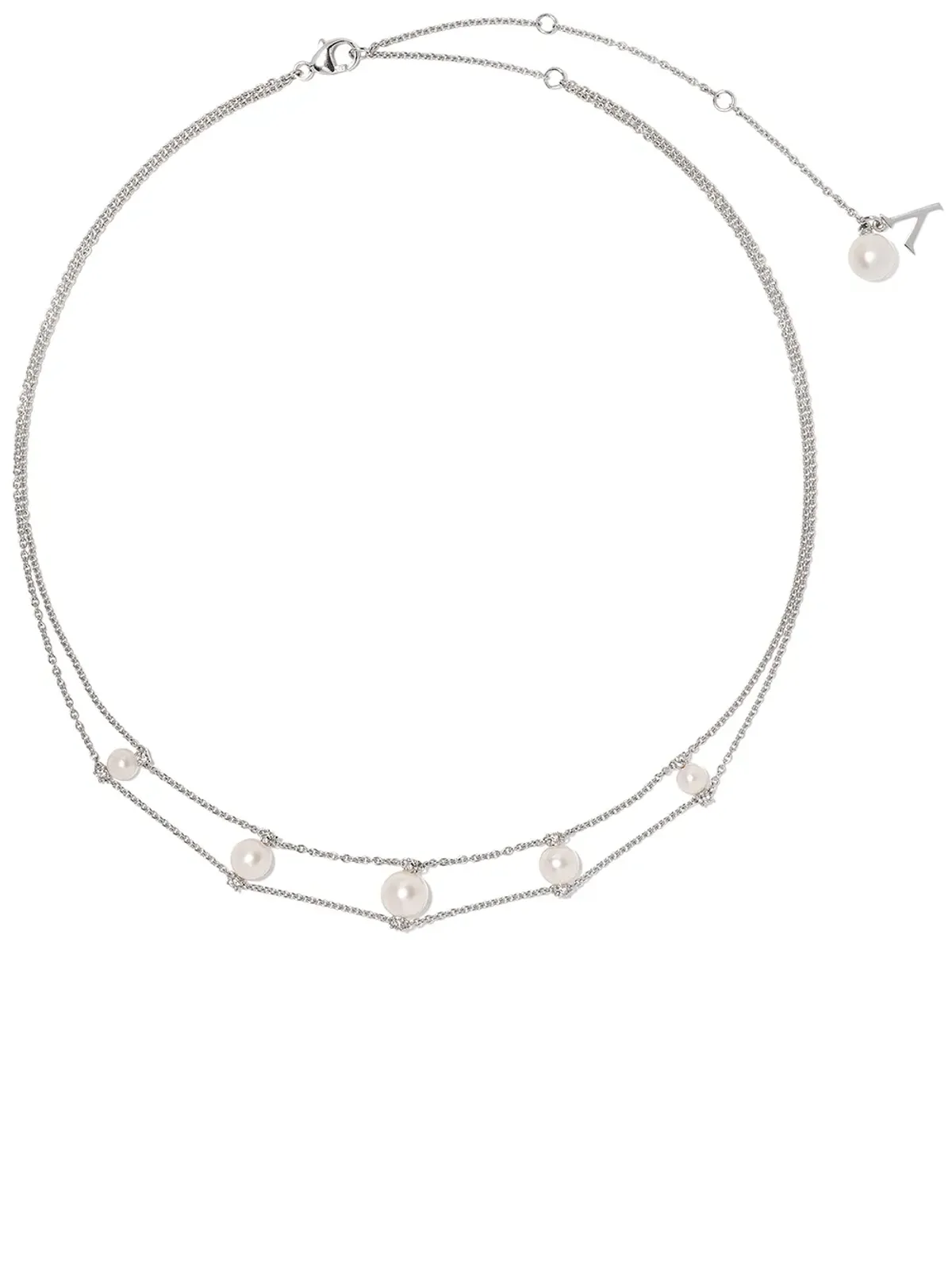 Yoko London 18ktホワイトゴールド ダイヤモンド トレンド ネックレス シルバー - 画像1