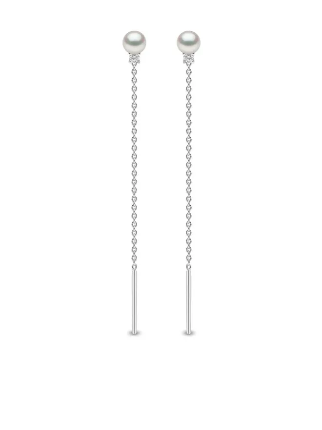 Yoko London Yoko London 18Kホワイトゴールド トレンド ダイヤモンド＆パール イヤリングの商品画像