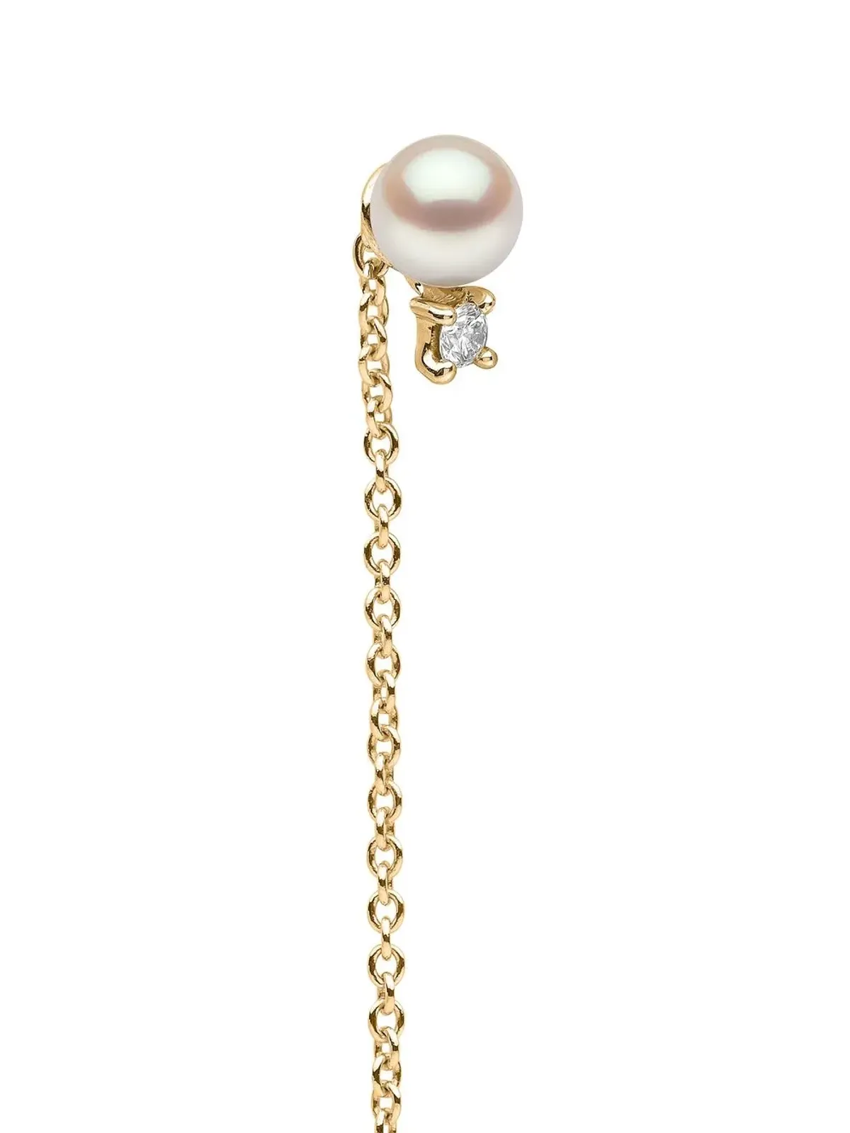 Yoko London 18kt イエローゴールド トレンド ダイヤモンド＆パール イヤリング - 画像4