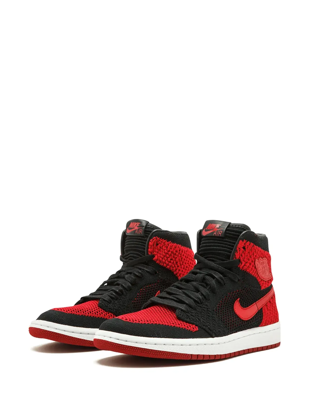 Jordan Kids エアジョーダン 1 レトロ ハイ Flyknit Bred スニーカー - 画像2