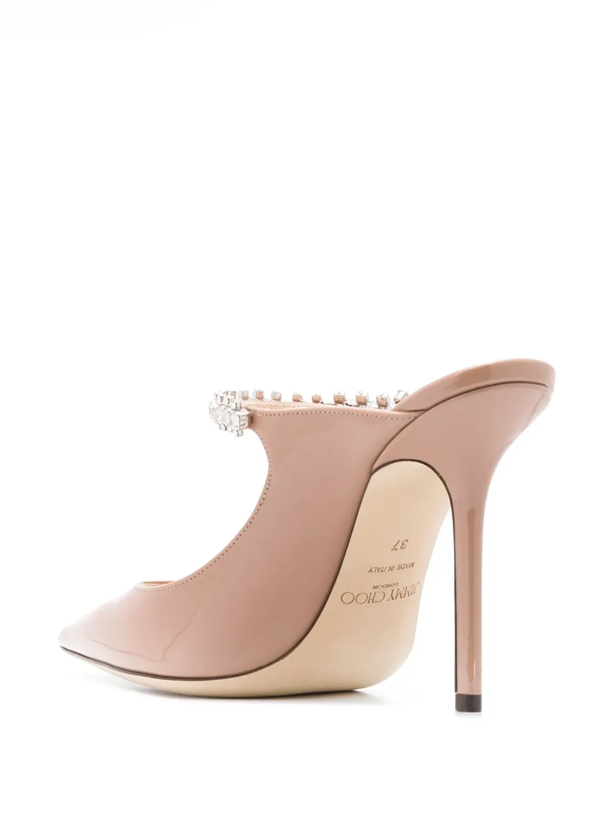 Jimmy Choo Bing クリスタルエンブリッシュドミュール ピンク - 画像3
