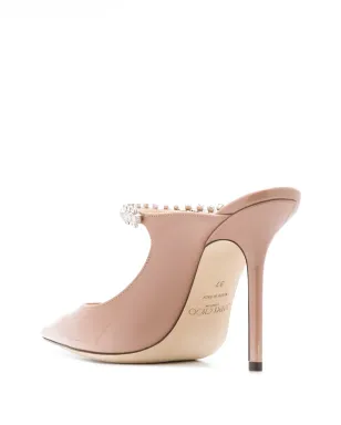 Jimmy Choo Bing クリスタルエンブリッシュドミュール ピンク - サムネイル3