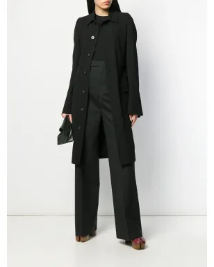 Rick Owens シングルブレスト ベルト付きコート - サムネイル2