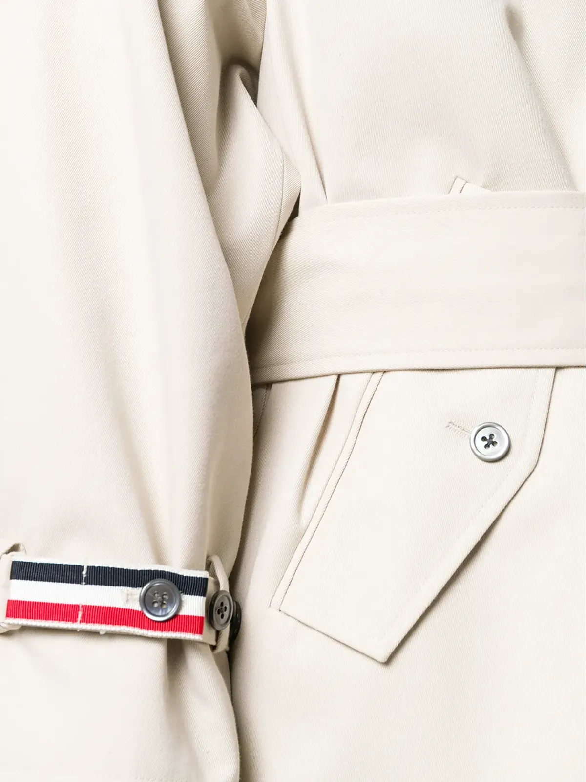 Thom Browne ラグランスリーブ防水トレンチコート - 画像5