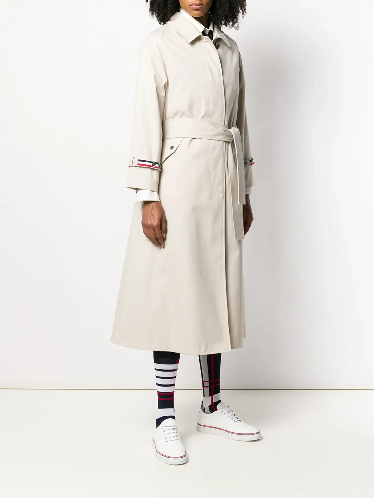 Thom Browne ラグランスリーブ防水トレンチコート - 画像3