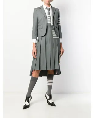 Thom Browne 4-Bar plain weave suiting jacket - Grey - サムネイル2