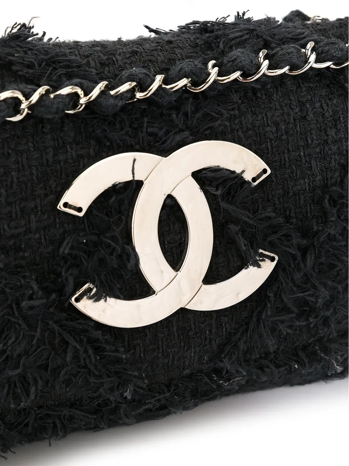 CHANEL Pre-Owned CCロゴ チェーンショルダーバッグ ブラック - 画像4