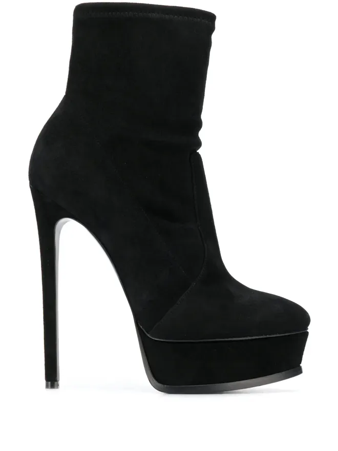 Casadei Casadei プラットフォーム アンクルブーツ ブラックの商品画像