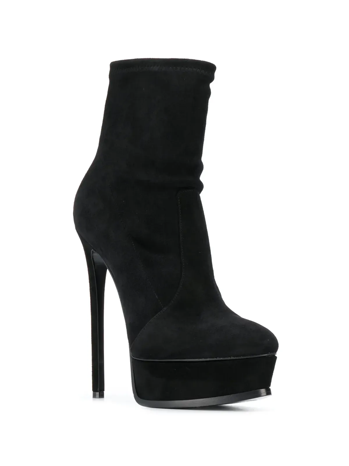 Casadei プラットフォーム アンクルブーツ ブラック - 画像2