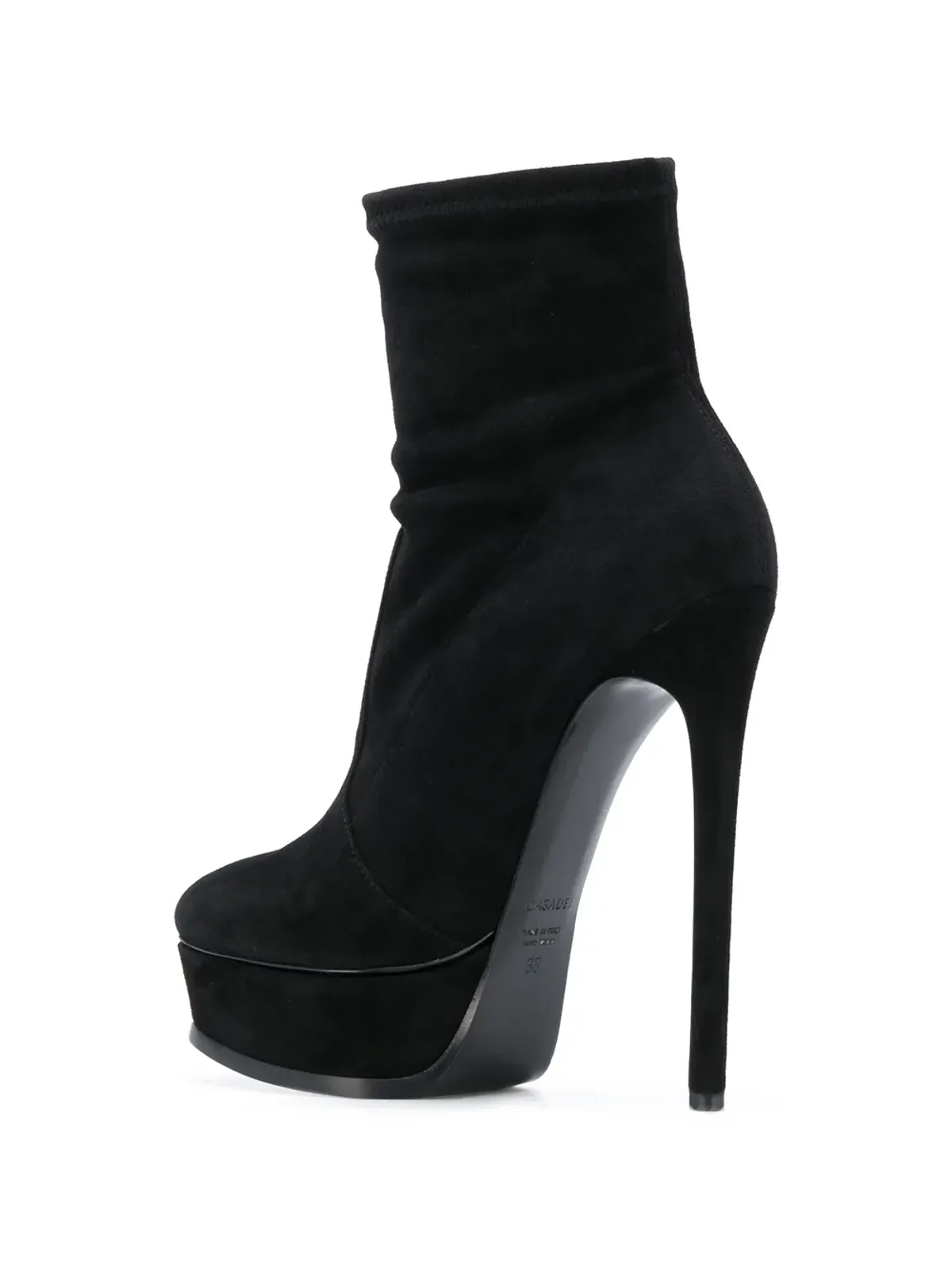 Casadei プラットフォーム アンクルブーツ ブラック - 画像3