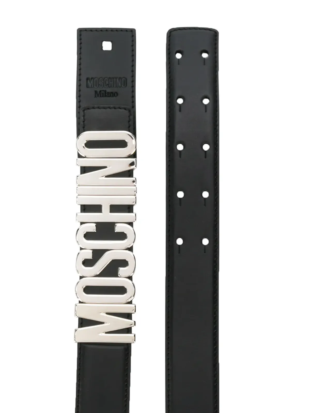 Moschino ロゴプレートベルト - 画像2