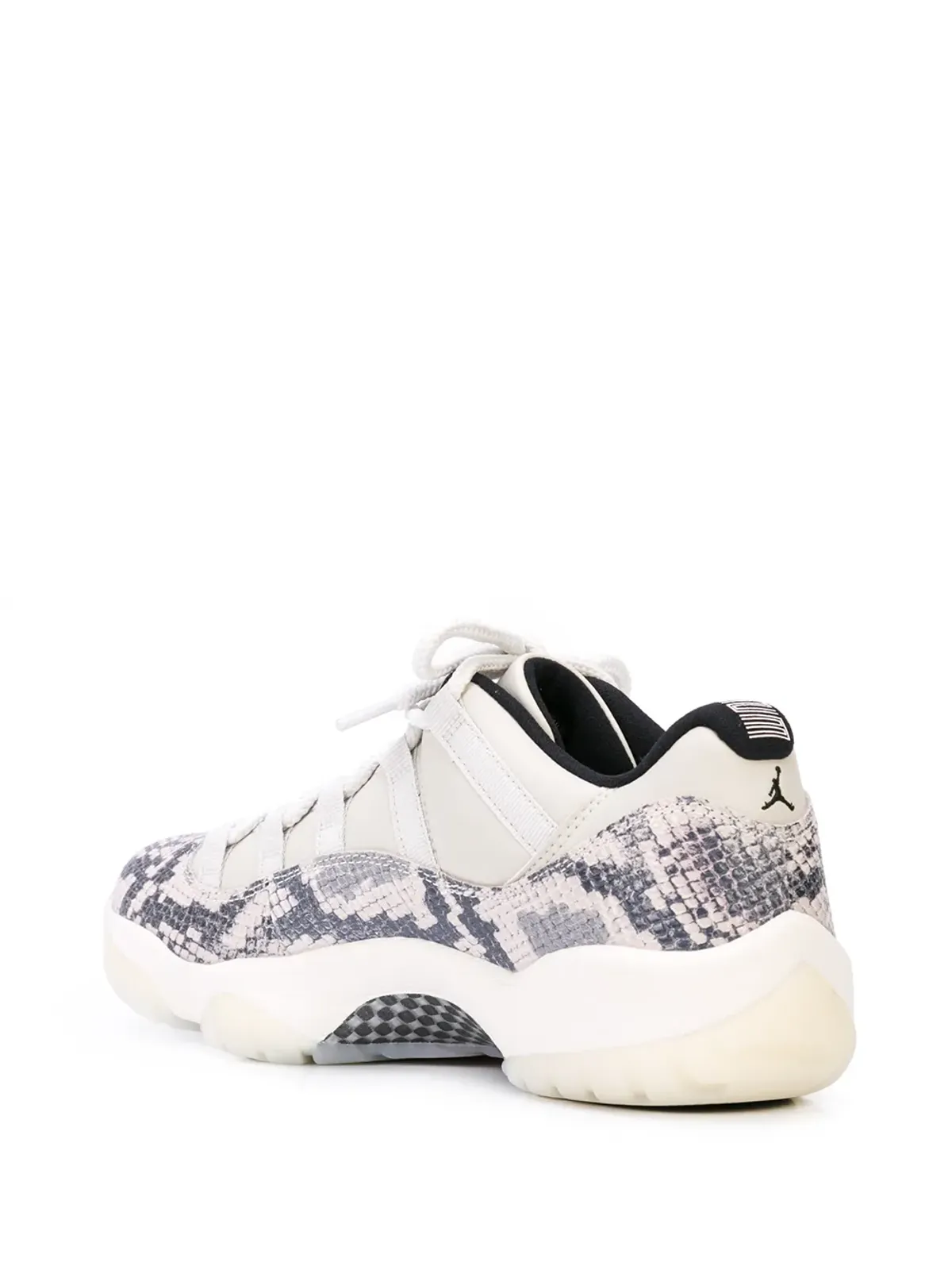 Jordan エア ジョーダン 11 レトロ ロー スネークスキン ライトボーン スニーカー - 画像3