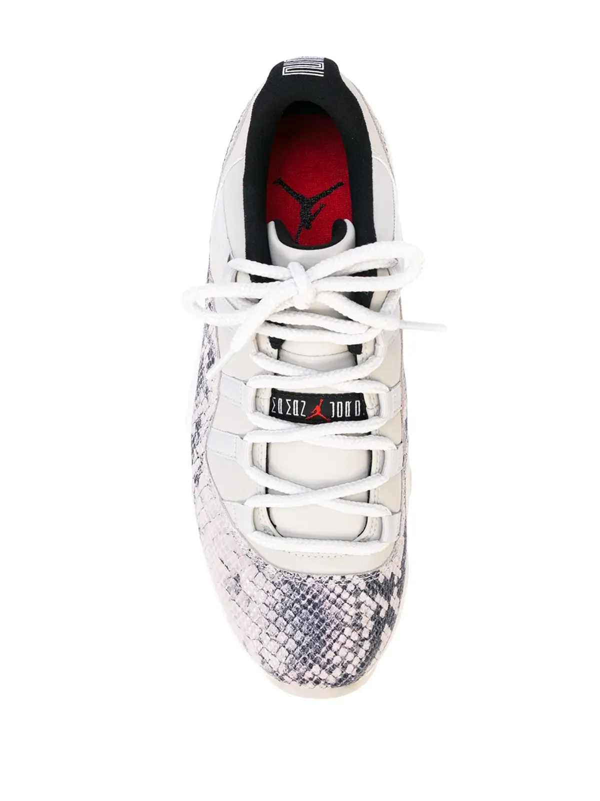 Jordan エア ジョーダン 11 レトロ ロー スネークスキン ライトボーン スニーカー - 画像4