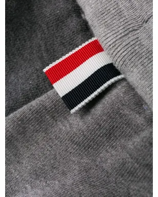 Thom Browne 4バー・ストライプ トーン トラックショーツ - グレー - サムネイル4