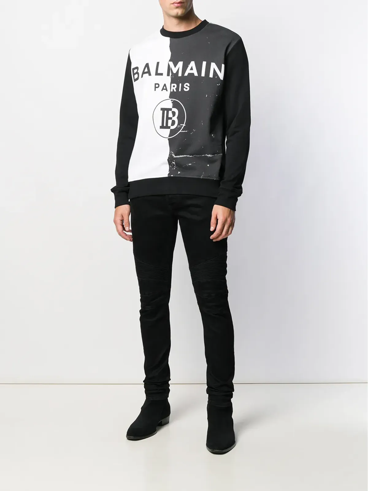 Balmain スリムフィット パネル入りジーンズ - 画像2
