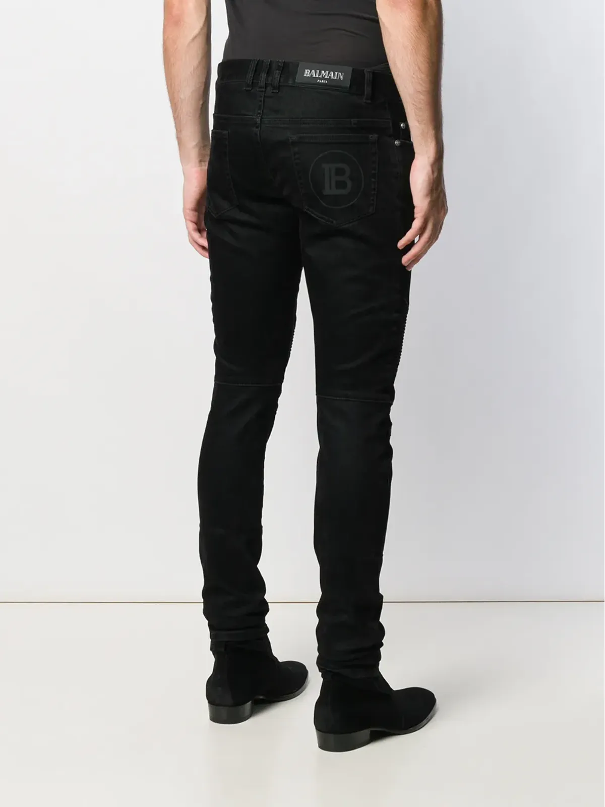 Balmain スリムフィット パネル入りジーンズ - 画像4