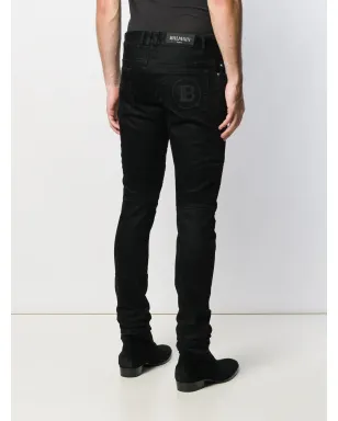 Balmain スリムフィット パネル入りジーンズ - サムネイル4