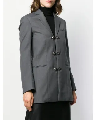 Rokh duffle single breasted jacket - Grey - サムネイル3