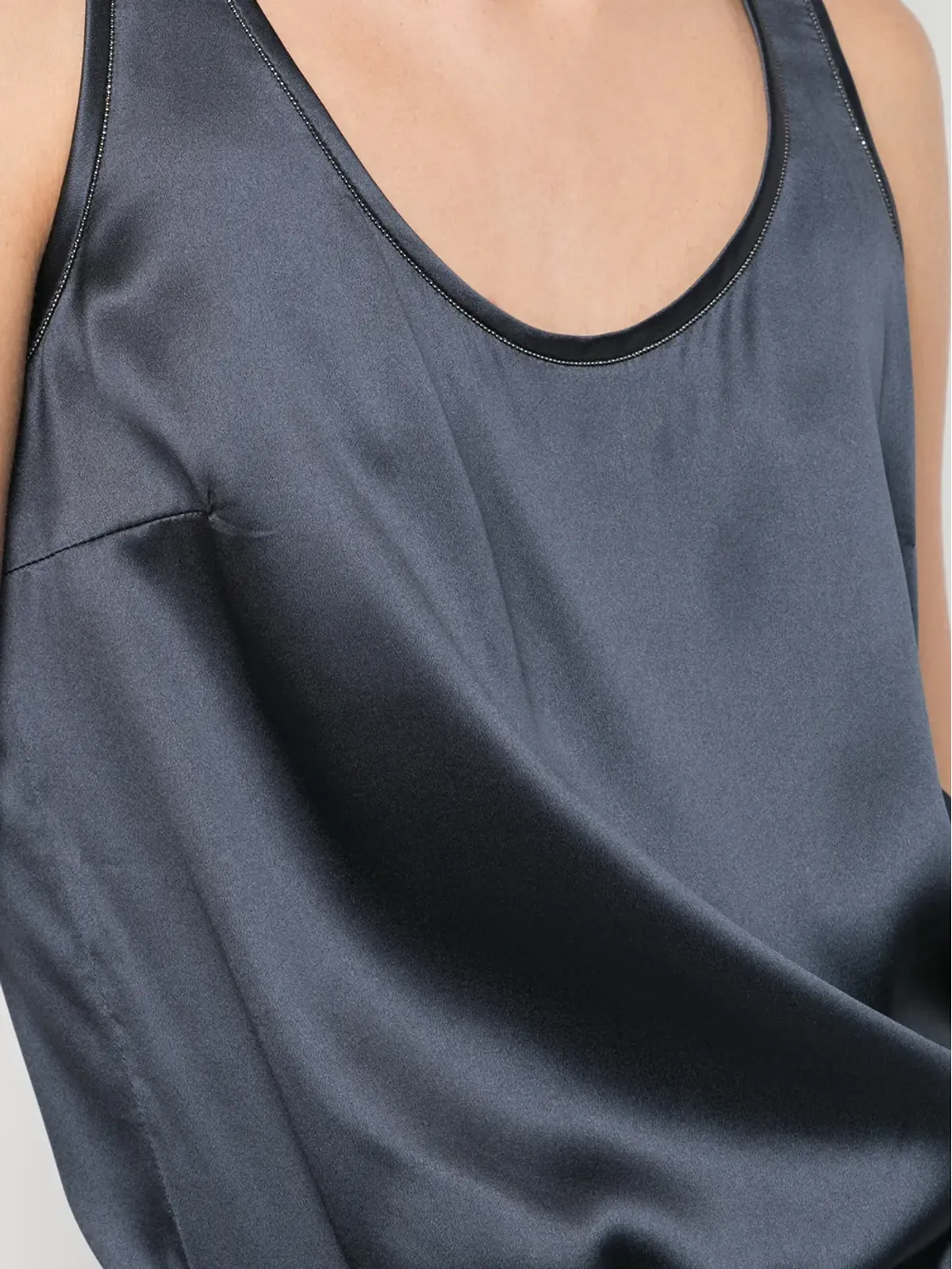 Brunello Cucinelli シルクタンクトップ - 画像5