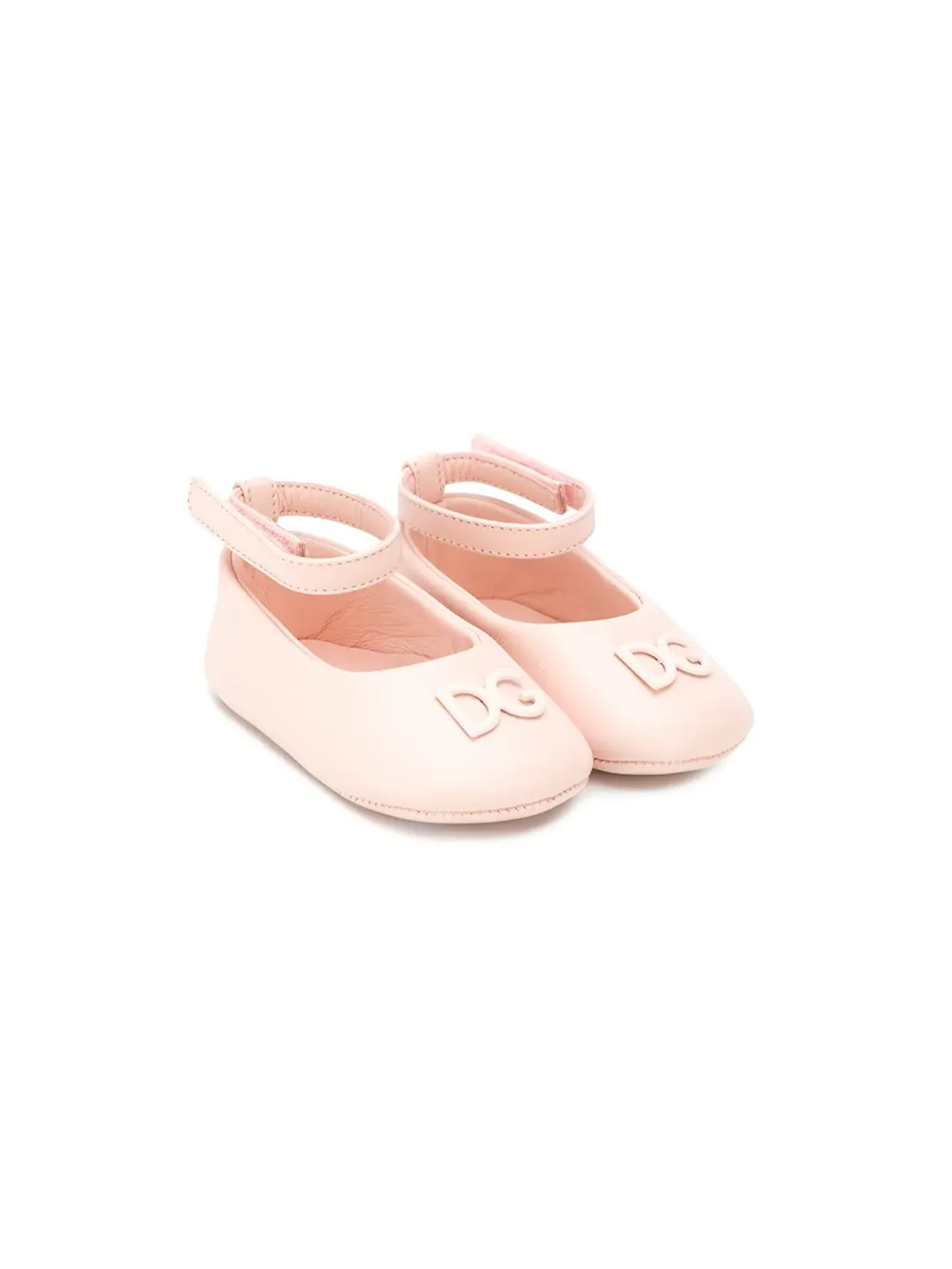 Dolce & Gabbana Kids レザー バレリーナシューズ - 画像1